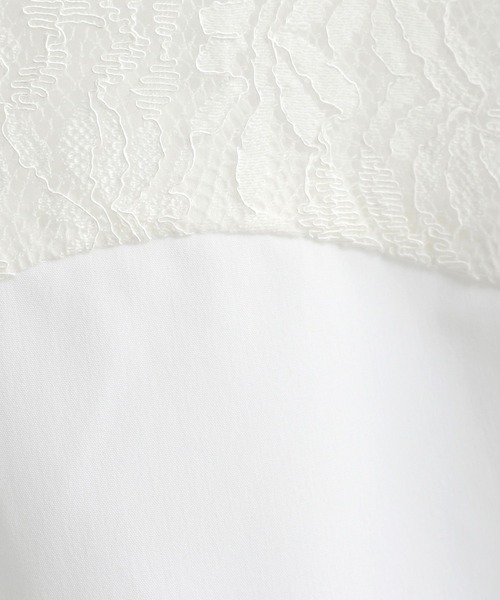 Andemiu（アンデミュウ）の「レースキリカエブラウス187127（シャツ/ブラウス・レディース・グリーン/ベージュ/オフホワイト・FREE）」の19枚目の写真