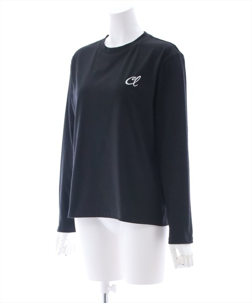 clear(クリア)の「刺繍ロングTシャツ/ロンT(Tシャツ/カットソー・レディース・ブラック/オフホワイト・F)」の5枚目の写真