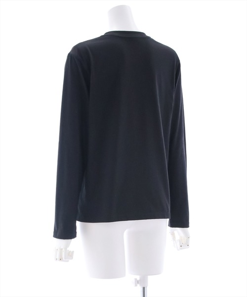 clear(クリア)の「刺繍ロングTシャツ/ロンT(Tシャツ/カットソー・レディース・ブラック/オフホワイト・F)」の9枚目の写真