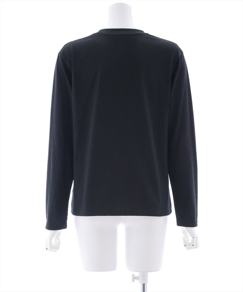 clear(クリア)の「刺繍ロングTシャツ/ロンT(Tシャツ/カットソー・レディース・ブラック/オフホワイト・F)」の4枚目の写真