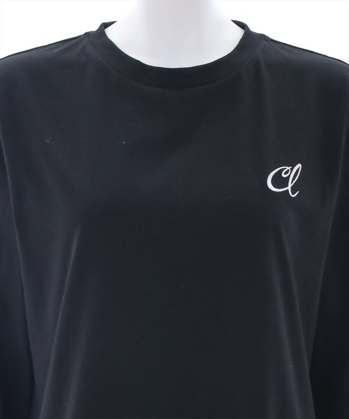 clear(クリア)の「刺繍ロングTシャツ/ロンT(Tシャツ/カットソー・レディース・ブラック/オフホワイト・F)」の8枚目の写真