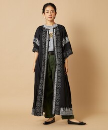 Freada/フリーダ インドコード刺繍ワンピース