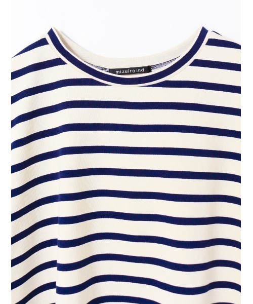 mizuiro ind - mizuiro ind Tシャツ・カットソー F 白x青