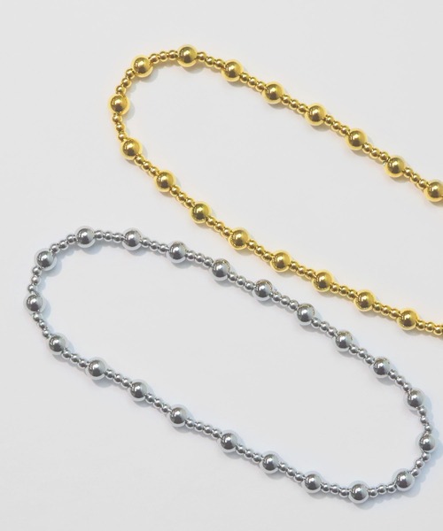 blackdia ocean（ブラックダイヤオーシャン）の「blackdia ocean ボールチェーンブレスレット（ブレスレット・レディース・シルバー/ゴールド・17cm）」の6枚目の写真