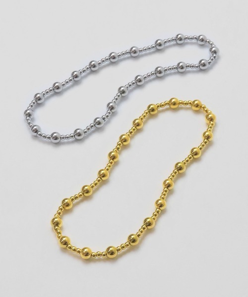 blackdia ocean（ブラックダイヤオーシャン）の「blackdia ocean ボールチェーンブレスレット（ブレスレット・レディース・シルバー/ゴールド・17cm）」の5枚目の写真