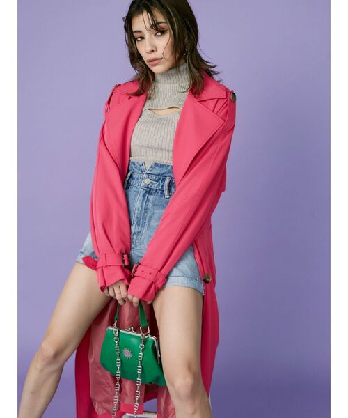 EVRIS（エヴリス）の「カッティングタートルニットトップス（ニット/セーター・レディース・グレー/ブルー/ブラック・FREE）」の8枚目の写真