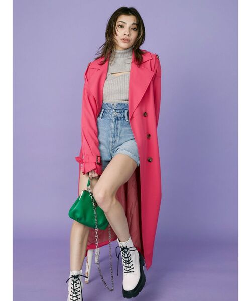 EVRIS（エヴリス）の「カッティングタートルニットトップス（ニット/セーター・レディース・グレー/ブルー/ブラック・FREE）」の9枚目の写真