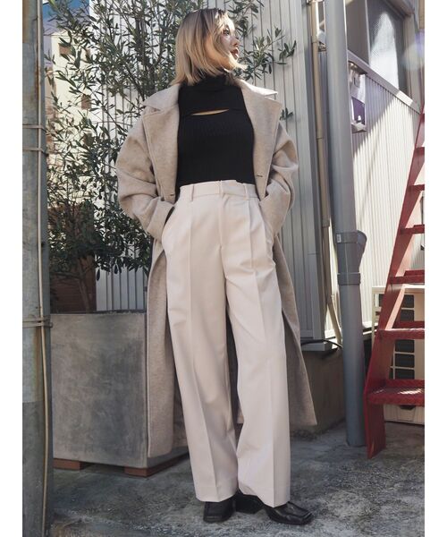 EVRIS（エヴリス）の「カッティングタートルニットトップス（ニット/セーター・レディース・グレー/ブルー/ブラック・FREE）」の18枚目の写真