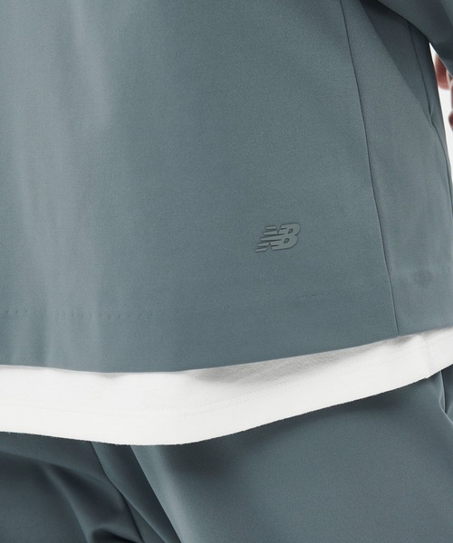 ニューバランス　MET24カーディガン　ノーカラー　チタニウム／グレー系　L NEW BALANCE（ニューバランス）の「MET24 Cardigan（ノーカラー