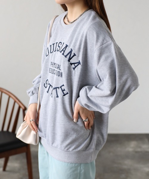 sakishimatokyo(サキシマトーキョー)の「サークルロゴスウェット(スウェット・レディース・ブラック/ネイビー/グレー/オフホワイト・FREE)」の3枚目の写真