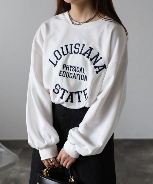 sakishimatokyo(サキシマトーキョー)の「サークルロゴスウェット(スウェット・レディース・ブラック/ネイビー/グレー/オフホワイト・FREE)」の2枚目の写真