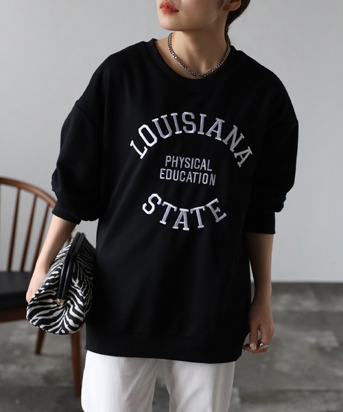 sakishimatokyo(サキシマトーキョー)の「サークルロゴスウェット(スウェット・レディース・ブラック/ネイビー/グレー/オフホワイト・FREE)」の1枚目の写真