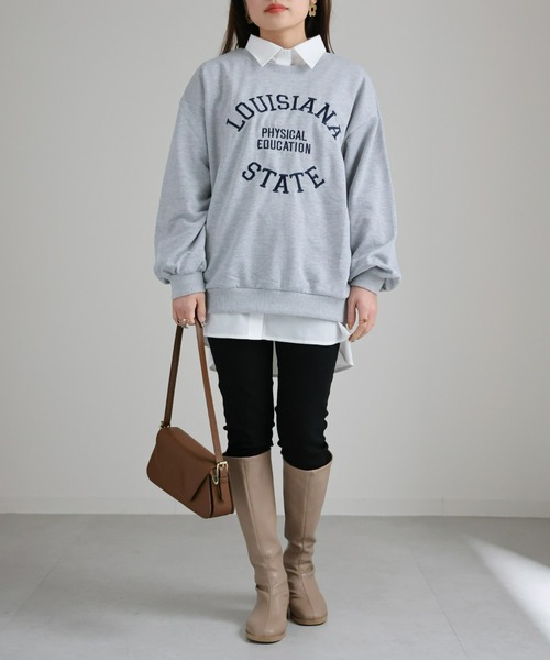 sakishimatokyo(サキシマトーキョー)の「サークルロゴスウェット(スウェット・レディース・ブラック/ネイビー/グレー/オフホワイト・FREE)」の6枚目の写真