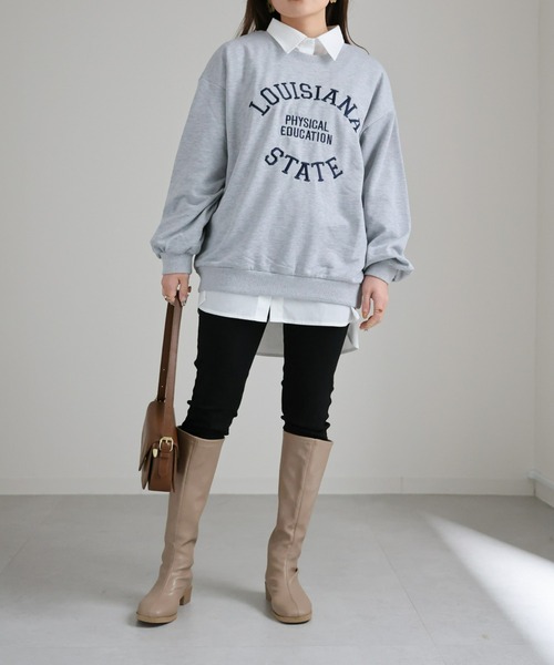 sakishimatokyo(サキシマトーキョー)の「サークルロゴスウェット(スウェット・レディース・ブラック/ネイビー/グレー/オフホワイト・FREE)」の7枚目の写真