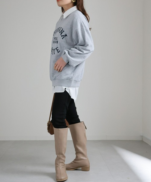 sakishimatokyo(サキシマトーキョー)の「サークルロゴスウェット(スウェット・レディース・ブラック/ネイビー/グレー/オフホワイト・FREE)」の10枚目の写真