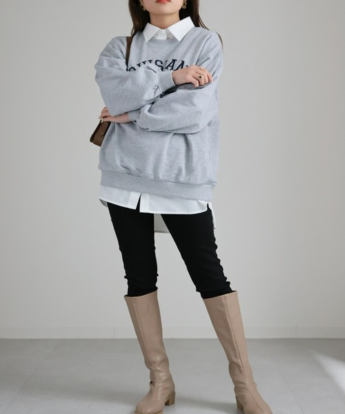 sakishimatokyo(サキシマトーキョー)の「サークルロゴスウェット(スウェット・レディース・ブラック/ネイビー/グレー/オフホワイト・FREE)」の12枚目の写真