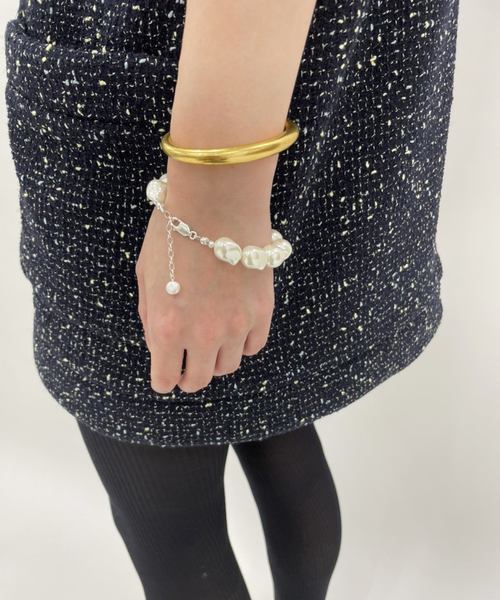 EDIT. FOR LULU（エディットフォールル）の「【mounir / ムーニエ】パールブレスレット（ブレスレット・レディース・シルバー・FREE）」の7枚目の写真