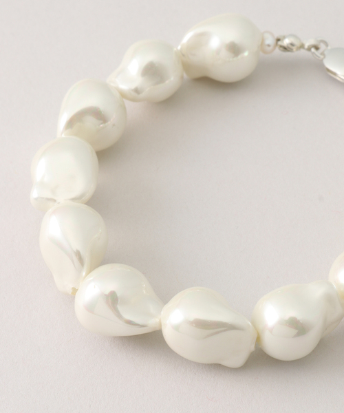 EDIT. FOR LULU（エディットフォールル）の「【mounir / ムーニエ】パールブレスレット（ブレスレット・レディース・シルバー・FREE）」の5枚目の写真