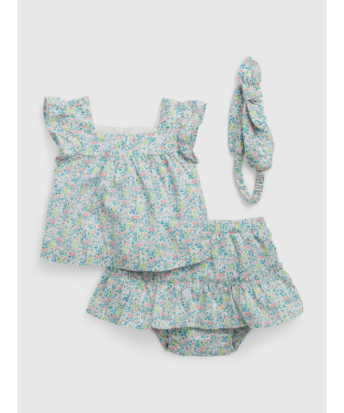 GAP（ギャップ）の「フローラル 3点セットアップ (ベビー)（ワンピース・キッズ・マルチ・12-18M/6-12M/18-24M/3-6M）」の2枚目の写真