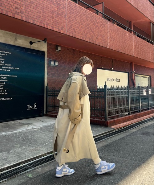 Fano Studios（ファノ ストゥディオズ）の「バイカラースタンドカラーロングトレンチコート FC23W069【Fano Studios】（トレンチコート・レディース・ベージュ系その他・L/S/M/XS）」の19枚目の写真