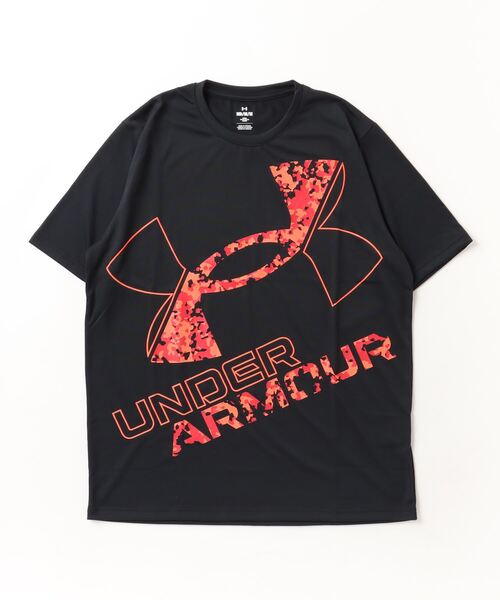 UNDER ARMOUR（アンダーアーマー）の「アンダーアーマー  UAテック ショートスリーブTシャツ 〈エクストララージロゴ〉（Tシャツ/カットソー・メンズ・ネイビー/ホワイト/ブラック×レッド/ブラック×ホワイト・3L/S/L/LL/M）」の3枚目の写真