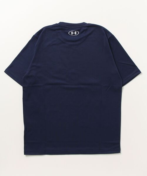 UNDER ARMOUR（アンダーアーマー）の「アンダーアーマー  UAテック ショートスリーブTシャツ 〈エクストララージロゴ〉（Tシャツ/カットソー・メンズ・ネイビー/ホワイト/ブラック×レッド/ブラック×ホワイト・3L/S/L/LL/M）」の6枚目の写真