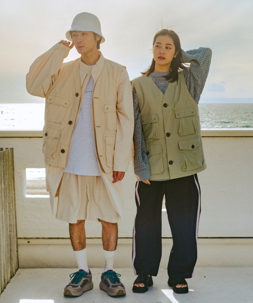 WHIMSIC（ウィムジック）の「【UNISEX】M-65フィールドカーゴショートパンツ（カーゴパンツ・メンズ・アイボリー/ブルー/ブラック・FREE）」の8枚目の写真