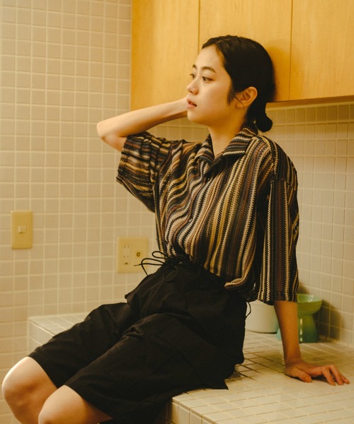 WHIMSIC（ウィムジック）の「【UNISEX】M-65フィールドカーゴショートパンツ（カーゴパンツ・メンズ・アイボリー/ブルー/ブラック・FREE）」の15枚目の写真