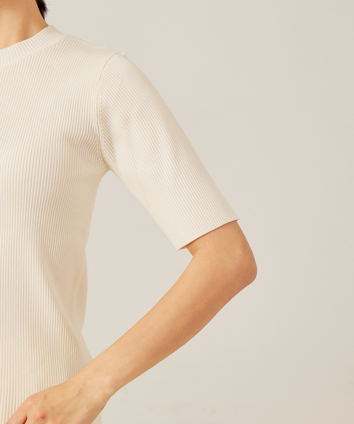 abahouse mavie（アバハウスマヴィ）の「ポリエステル5分袖リブPO（ニット/セーター・レディース・オレンジ/ブラック系その他/ホワイト系その他・フリー）」の10枚目の写真