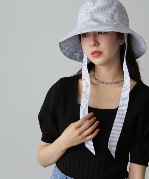 FREE'S MART（フリーズマート）の「◆スクエアネックボリュームスリーブ半袖ニット（ニット/セーター・レディース・ホワイト/ブラック/イエロー/グリーン・FREE）」の11枚目の写真