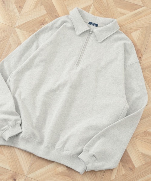 ITEMS URBANRESEARCH（アイテムズ アーバンリサーチ）の「ハーフジップ スウェットプルオーバー（スウェット・メンズ・ブラック/グレー/オートミール・MEDIUM/LARGE）」の3枚目の写真
