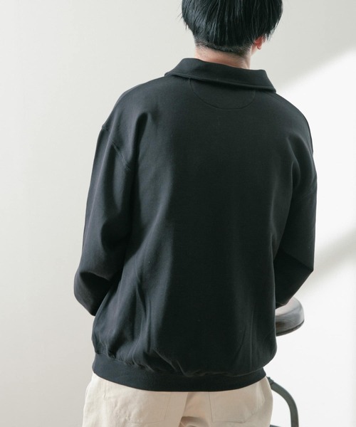ITEMS URBANRESEARCH（アイテムズ アーバンリサーチ）の「ハーフジップ スウェットプルオーバー（スウェット・メンズ・ブラック/グレー/オートミール・MEDIUM/LARGE）」の7枚目の写真