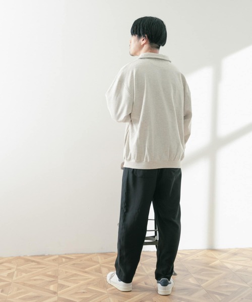 ITEMS URBANRESEARCH（アイテムズ アーバンリサーチ）の「ハーフジップ スウェットプルオーバー（スウェット・メンズ・ブラック/グレー/オートミール・MEDIUM/LARGE）」の14枚目の写真