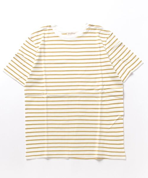 BELLUNA(ベルーナ)の「超長綿100%プルオーバー(Tシャツ/カットソー・レディース・ネイビー/ホワイト/ブラック/セージグリーン/コーラル/チェリーピンク/ネイビー×ホワイト/杢グレー/ローズ/ラベンダー/ホワイト×グリーン/ライム・MEDIUM/LARGE/X-LARGE)」の6枚目の写真