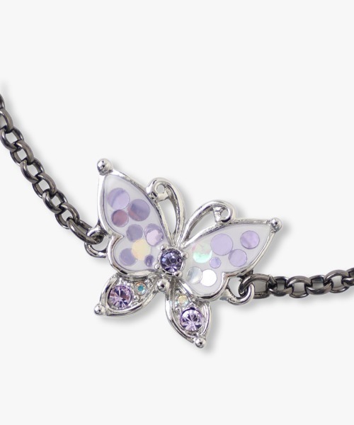 ANNA SUI（アナスイ）の「蝶モチーフ　ブレスレット（ブレスレット・レディース・パープル/マルチ・FREE）」の5枚目の写真