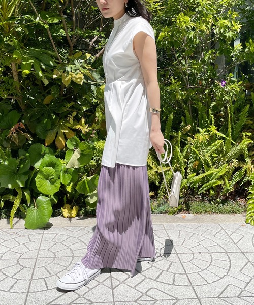 Meli rich（メリーリッチ）の「【セットアップ対応】ランダムプリーツパンツ（その他パンツ・レディース・ブラック/パープル/アイボリー/モカ/グレイッシュベージュ・MEDIUM）」の16枚目の写真