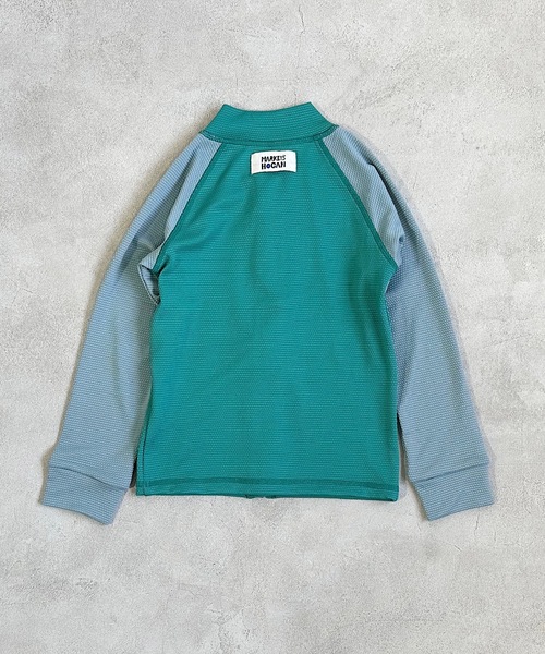 HOGAN RANCH WEAR（ホーガンランチウエア）の「boy’s ZIPラッシュガード/UVカット(80～140cm)（ラッシュガード・キッズ・グリーン/ブラウン・80/90/100/110/120/130/140）」の5枚目の写真