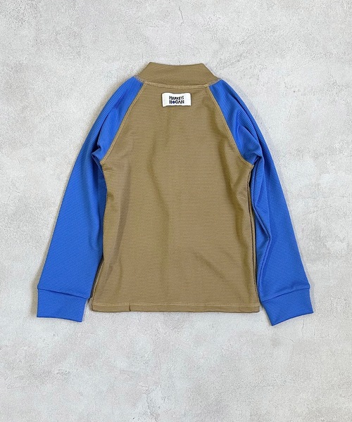 HOGAN RANCH WEAR（ホーガンランチウエア）の「boy’s ZIPラッシュガード/UVカット(80～140cm)（ラッシュガード・キッズ・グリーン/ブラウン・80/90/100/110/120/130/140）」の4枚目の写真