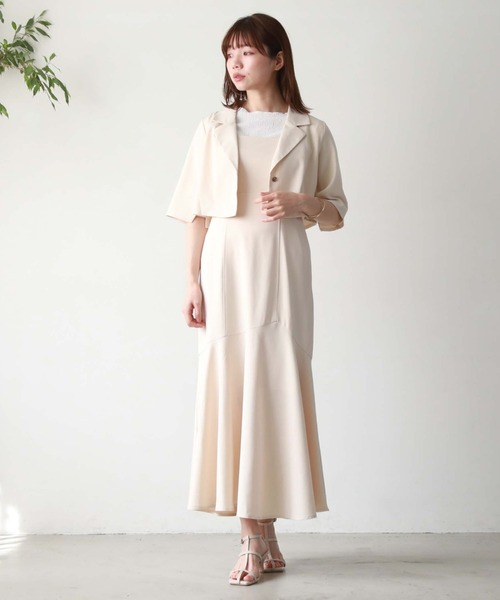 archives（アルシーヴ）の「スリットスリーブシャツジャケット（その他アウター・レディース・アイボリー/ブラック/グリーン・MEDIUM）」の13枚目の写真