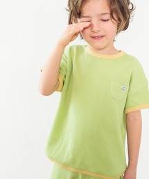 BREEZE | 【バイカラー】カラフルワッフルパジャマ(ルームウェア/パジャマ)