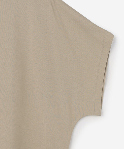 handvaerk(ハンドバーク)の「handvaerk | 60/2 キャップスリーブTシャツ SOLID WOMEN(Tシャツ/カットソー・レディース・ホワイト/ベージュ/ブラック/ダークグレー/ピンク/ライトブルー・S)」の8枚目の写真