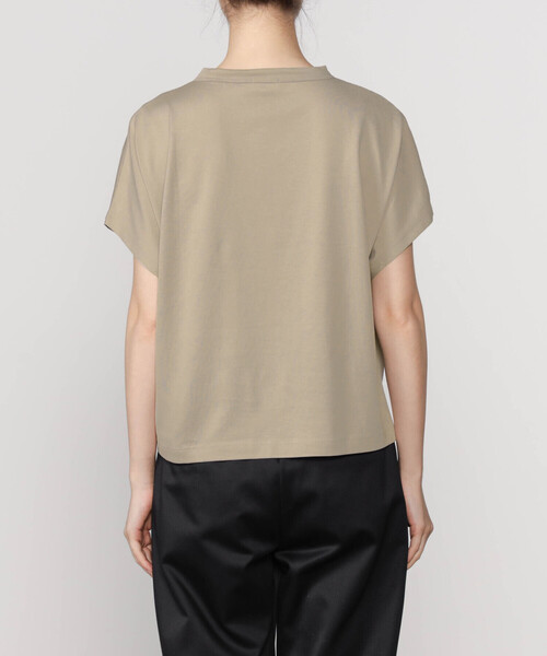 handvaerk(ハンドバーク)の「handvaerk | 60/2 キャップスリーブTシャツ SOLID WOMEN(Tシャツ/カットソー・レディース・ホワイト/ベージュ/ブラック/ダークグレー/ピンク/ライトブルー・S)」の9枚目の写真