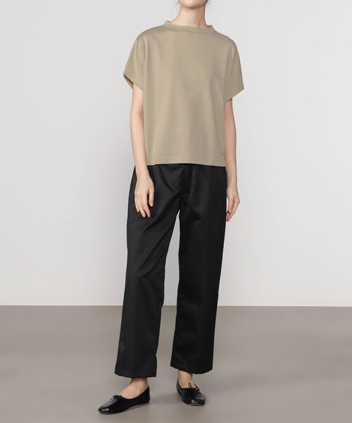 handvaerk(ハンドバーク)の「handvaerk | 60/2 キャップスリーブTシャツ SOLID WOMEN(Tシャツ/カットソー・レディース・ホワイト/ベージュ/ブラック/ダークグレー/ピンク/ライトブルー・S)」の13枚目の写真