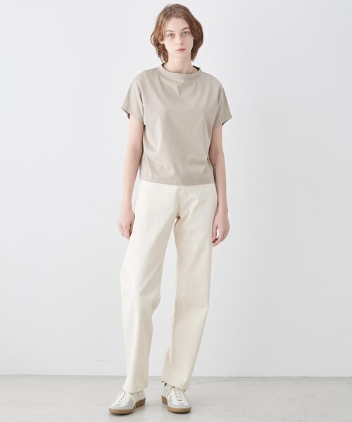 handvaerk(ハンドバーク)の「handvaerk | 60/2 キャップスリーブTシャツ SOLID WOMEN(Tシャツ/カットソー・レディース・ホワイト/ベージュ/ブラック/ダークグレー/ピンク/ライトブルー・S)」の19枚目の写真