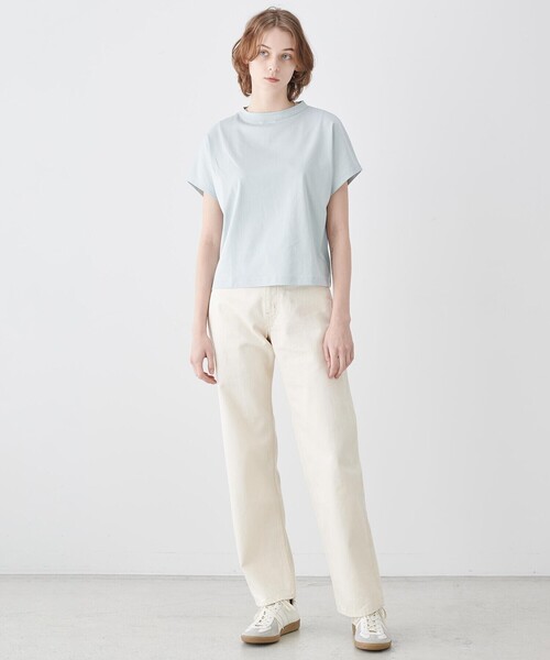 handvaerk(ハンドバーク)の「handvaerk | 60/2 キャップスリーブTシャツ SOLID WOMEN(Tシャツ/カットソー・レディース・ホワイト/ベージュ/ブラック/ダークグレー/ピンク/ライトブルー・S)」の17枚目の写真
