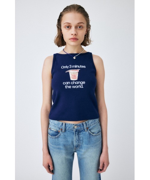MOUSSY（マウジー）の「C/N 3 MINUTES タンクトップ（タンクトップ・レディース・ネイビー/オフホワイト・FREE）」の13枚目の写真