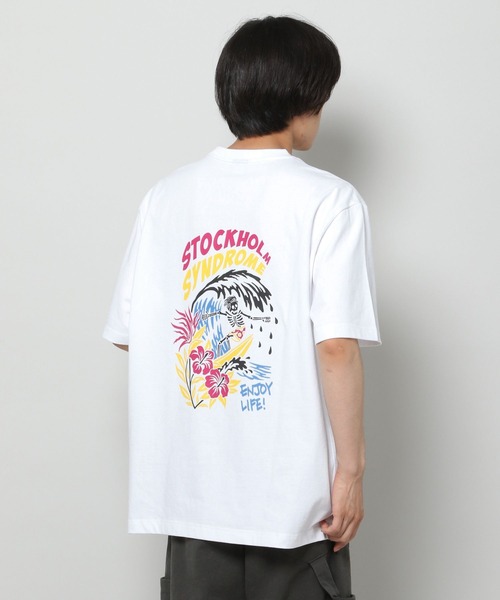 STOCKHOLM SYNDROME（ストックホルムシンドローム）の「【UNISEX】STOCKHOLM SYNDROME／サーフィンスケルトンT 2907416（Tシャツ/カットソー・レディース・ホワイト/ブラック・FREE）」の21枚目の写真