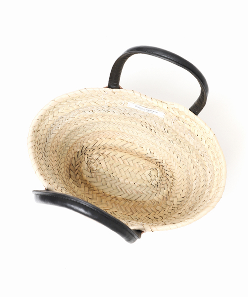 Fatima morocco（ファティマモロッコ）の「【Fatima Morocco/ファティマ モロッコ】別注ハンドルバケットS（かごバッグ・レディース・ブラック/ホワイト/キャメル・FREE）」の5枚目の写真