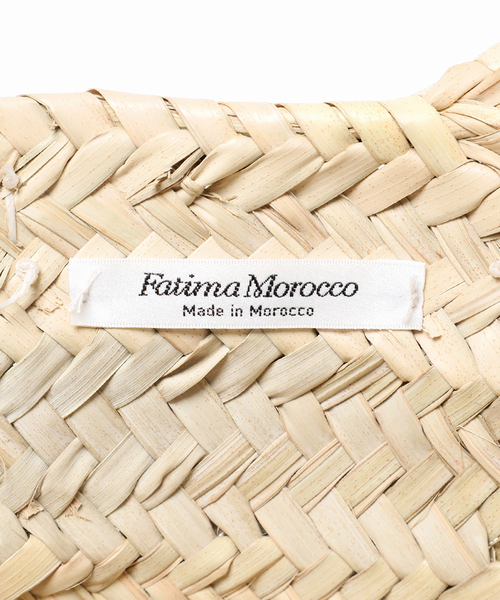 Fatima morocco（ファティマモロッコ）の「【Fatima Morocco/ファティマ モロッコ】別注ハンドルバケットS（かごバッグ・レディース・ブラック/ホワイト/キャメル・FREE）」の7枚目の写真