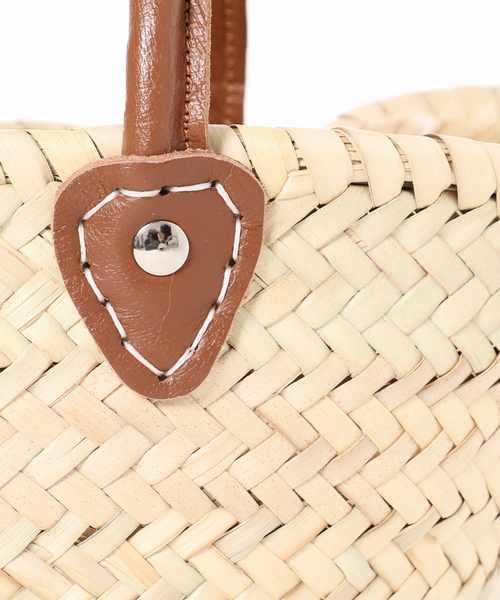 Fatima morocco（ファティマモロッコ）の「【Fatima Morocco/ファティマ モロッコ】別注ハンドルバケットS（かごバッグ・レディース・ブラック/ホワイト/キャメル・FREE）」の17枚目の写真